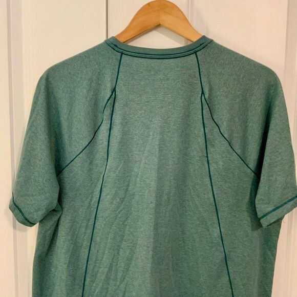 L.L. Bean Men’s Green Quick Dry Trail Tee Short Sleeve Large - Picture 7 of 10